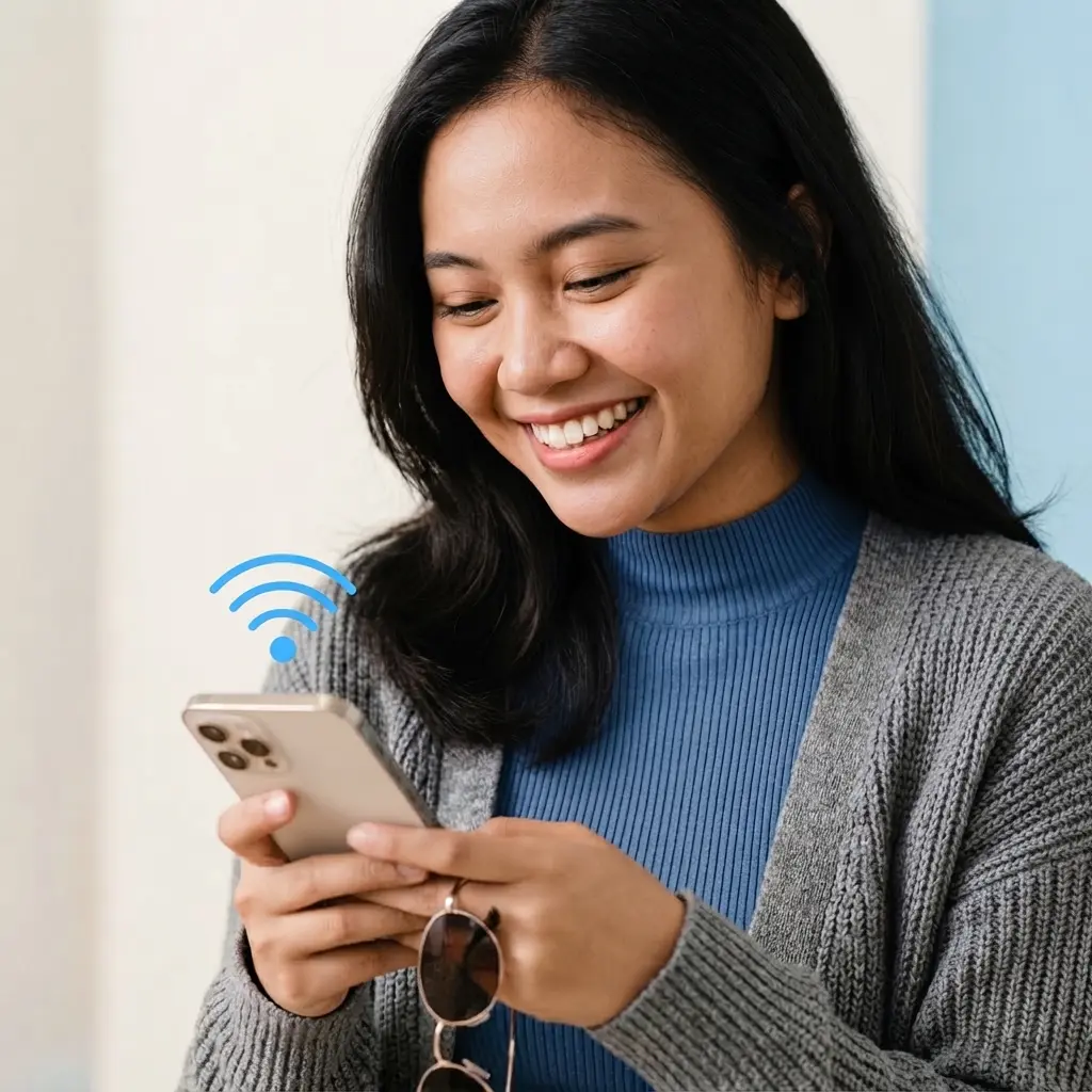 Profesional bisnis menggunakan laptop dengan koneksi internet dedicated